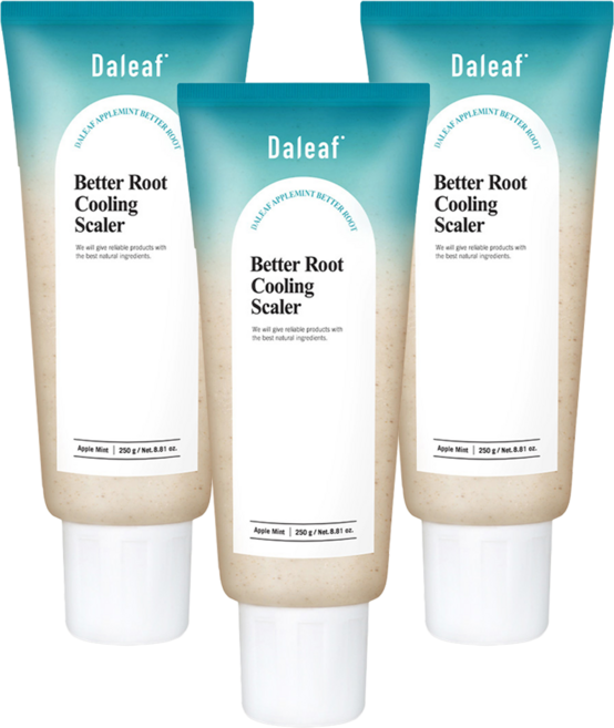 달리프 애플 민트 베러 루트 쿨링 두피 스케일러, 250g, 3개