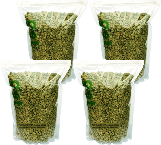 그린어쓰 말라위AA PB 피베리 sable farms, 500g, 4개