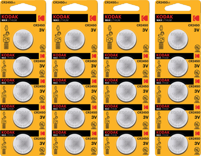 코닥 MAX 3V 리튬 코인건전지 CR2450, 1개입, 20개