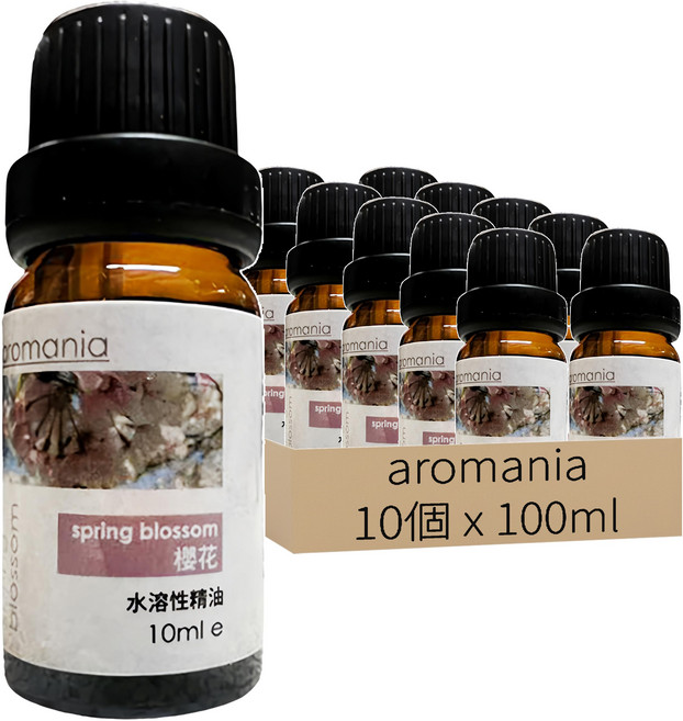 英國 Aromania 精油 10個, 1組, 100ml, 櫻花