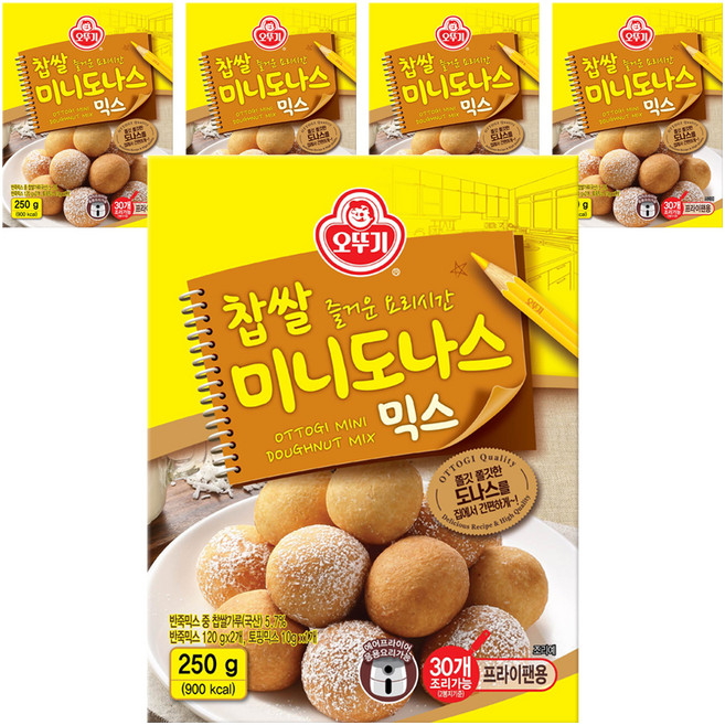 오뚜기 찹쌀 미니도나스 믹스, 250g, 5개