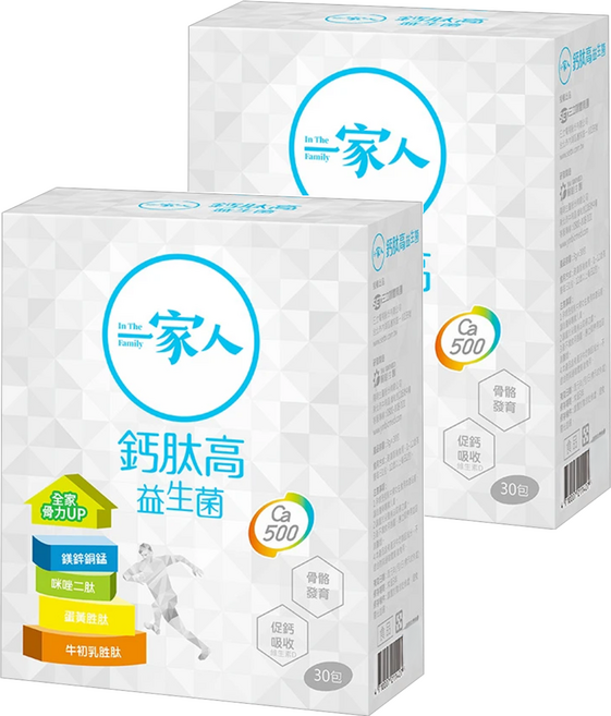 YM BIOMED 陽明生醫 一家人 鈣肽高益生菌, 3g, 30包, 2盒