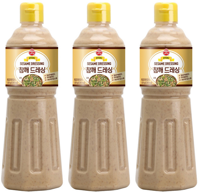 오뚜기 참깨드레싱, 1.04kg, 3개