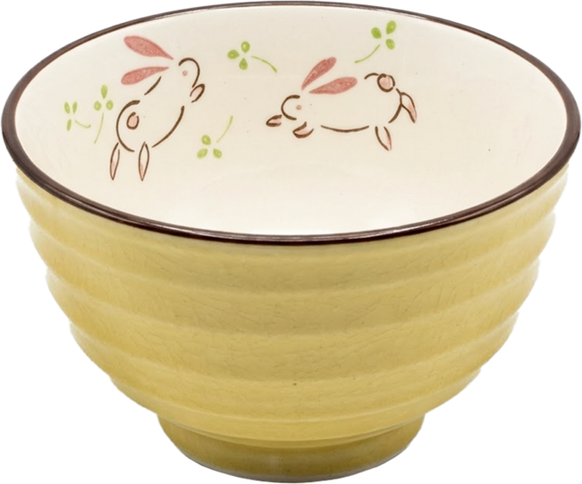 雙月兔4井合, 粉紅色 + 米白色 + 鵝黃色, 1個