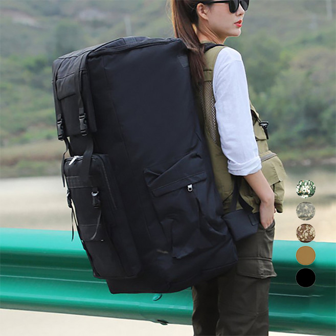 캠핑 여행 대용량 스퀘어 백팩 120L