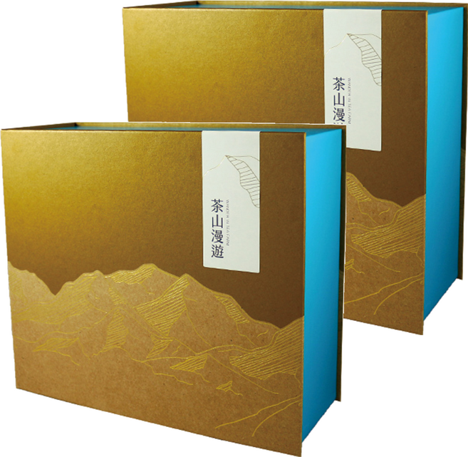 龍源茶品 鑫龍源 茶山漫遊梨山高山茶葉禮盒 附提袋, 茶葉150g 2罐, 2盒
