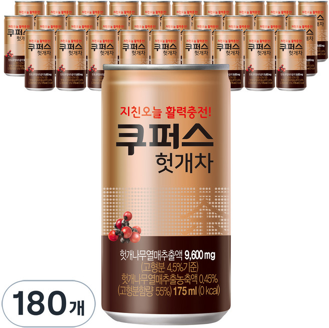 팔도 쿠퍼스 헛개차, 175ml, 180개
