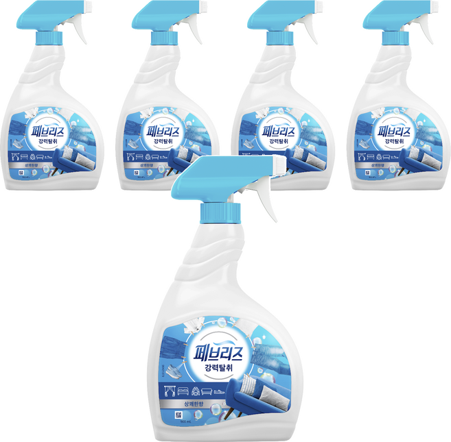 페브리즈 섬유탈취제 상쾌한향 본품, 900ml, 5개