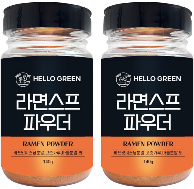 헬로우그린 라면 스프 파우더, 140g, 2개