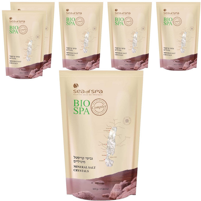 sea of spa 全天然死海礦物鹽, 500g, 6包