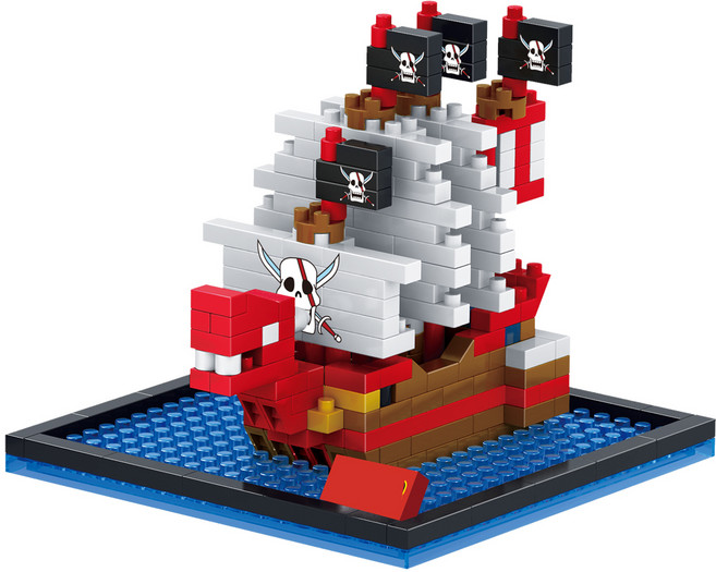 해적선5 나노블럭 304p, 혼합 색상, 1세트