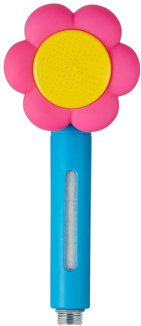 Wiggle Wiggle Blooming 過濾蓮蓬頭, 1個, Pink + Blue