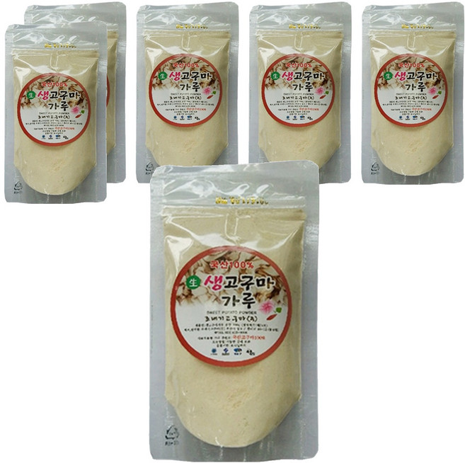 조내기고구마 생고구마 가루, 100g, 6개
