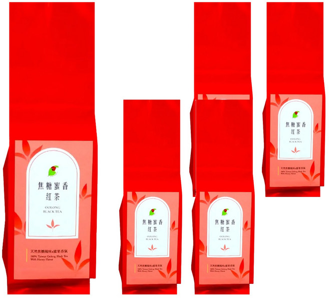 龍源茶品 鑫龍源 茶農職人經典台灣 蜜香潤甜紅茶茶包, 2g, 50包, 5袋