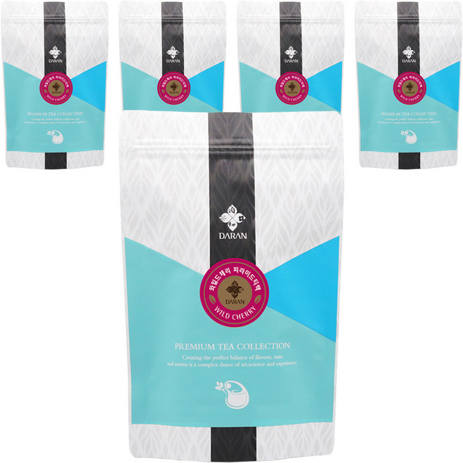 다란 와일드 체리 허브티, 5개, 30개입, 2g