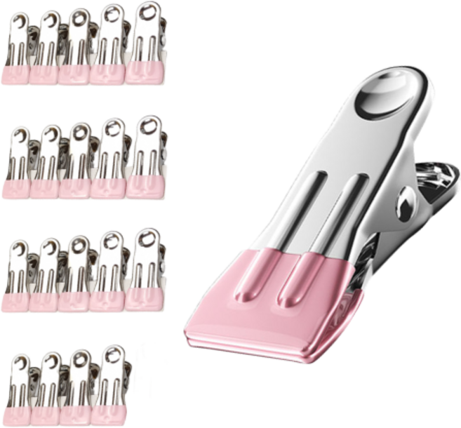 포쳐 벌크 빨래집게, 핑크, 20개