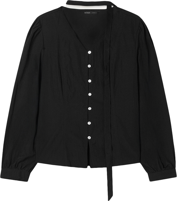 미쏘 여성용 타이 블라우스