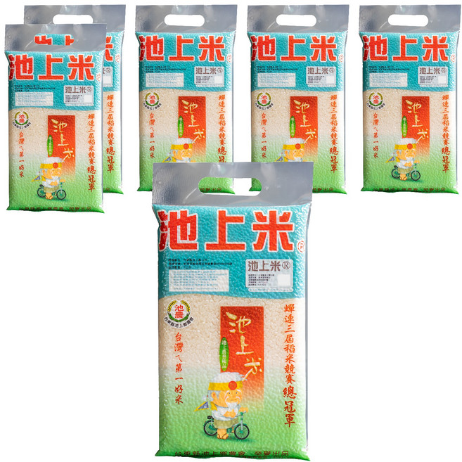 池上鄉農會 池上米, CNS一等, 1kg, 6包