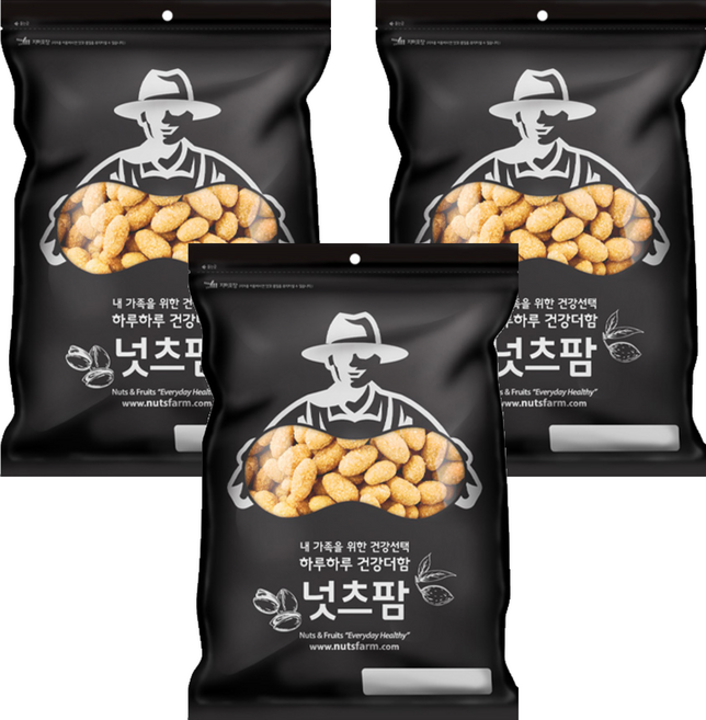 넛츠팜 꿀땅콩, 1kg, 3개