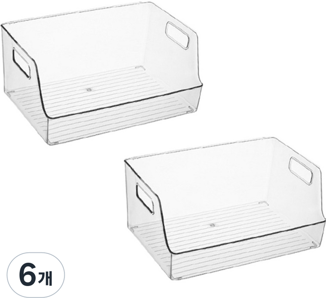 윈프라이스 팬트리 수납 정리함, 오픈 베이직, 6개
