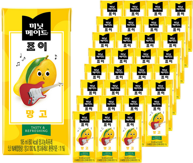 미닛메이드 조이 망고, 195ml, 32개