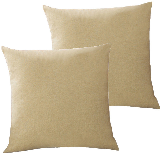 HONG JIN 宏晉 北歐風素色抱枕 2個, 豆黃色