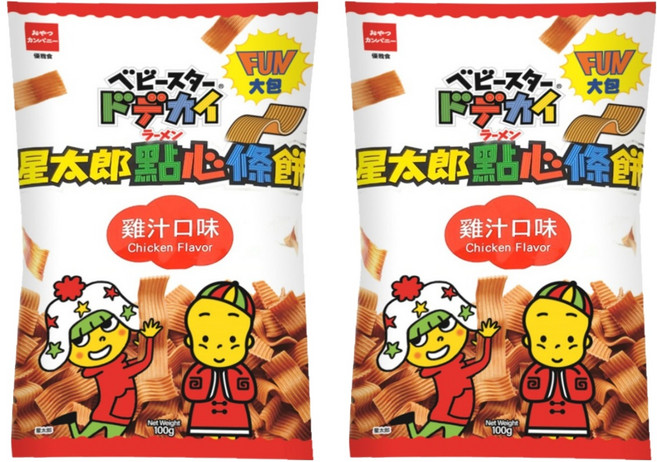 OYATSU 優雅食 點心條餅 雞汁口味FUN大包, 100g, 2包
