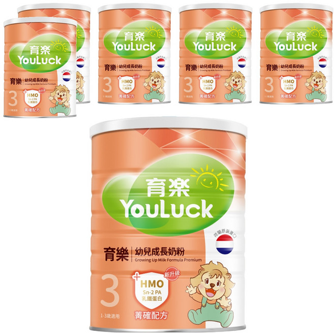 YouLuck 育樂 菁確成長奶粉 12~36個月, 800g, 6罐