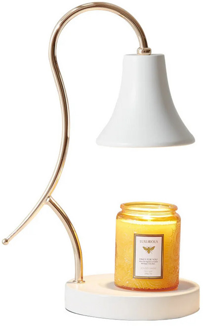 Maxcelia 瑪莎利亞 白羽柔光融蠟燈 MX-0050CW6 三段自由調光 安全無火, 白色