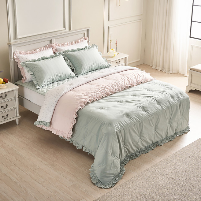 로라애슐리 슈에뜨 고밀도 면 모달 간절기이불