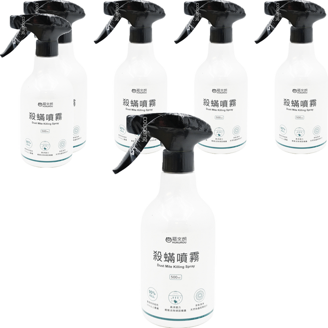 HUKUROU 福來朗 殺蟎除蟎噴霧, 500ml, 6瓶