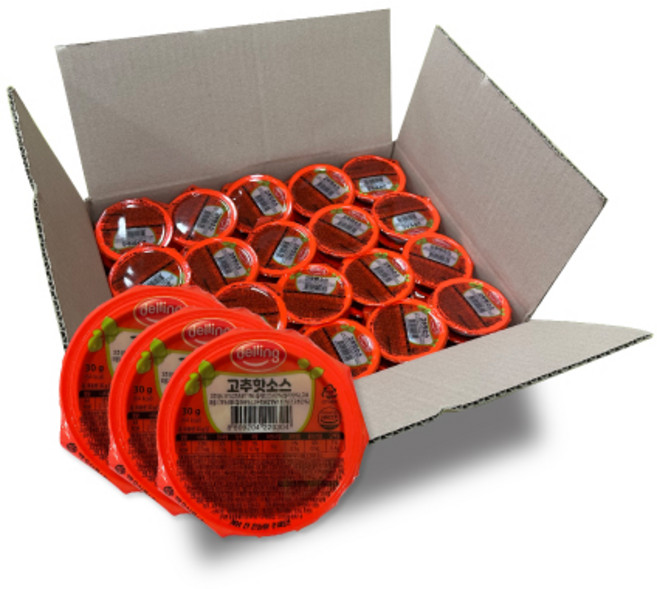 델링 고추핫소스, 30g, 100개