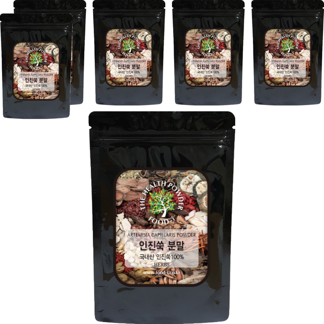 스쿨아이 국내산 인진쑥 분말, 200g, 6개