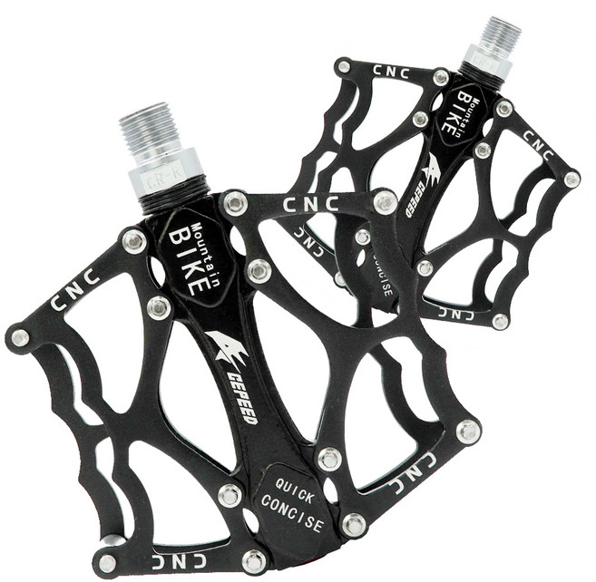 에이스피드 자전거 알루미늄 합금 페달 901 시리즈 풀 세트, 블랙, 1세트