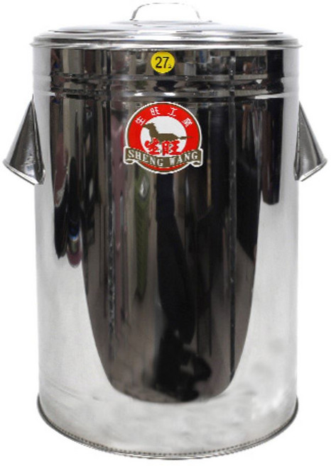 生旺 不鏽鋼保溫保冷冰桶, 27L, 1個