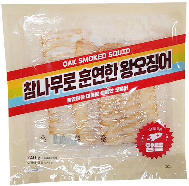 더먹다 참나무로 훈연한 왕오징어 스모크맛, 240g, 1개