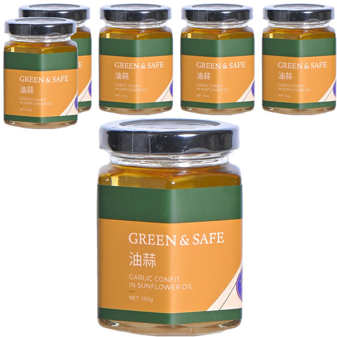 GREEN&SAFE 永豐餘生技 油蒜, 150g, 6罐