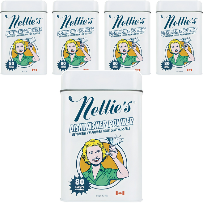 넬리 식기세척기 세제, 1kg, 5개