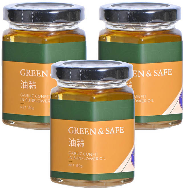 GREEN&SAFE 永豐餘生技 油蒜, 150g, 3罐