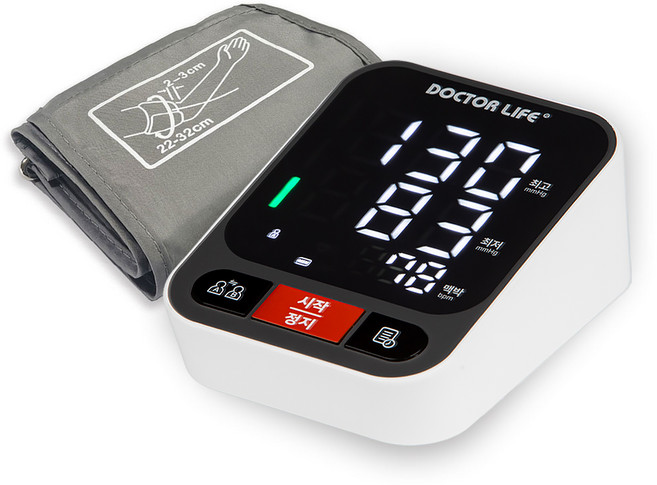 닥터라이프 국산 가정용 LED 자동 전자 혈압계 DBP-24, 1개, 혼합색상