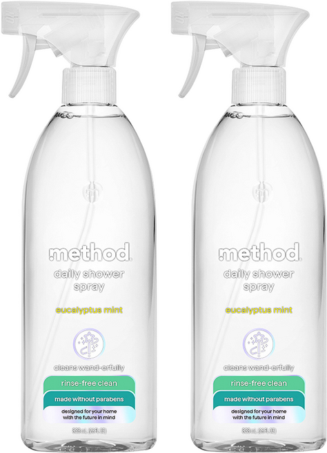 method 美則 浴室每日清潔劑 尤加利薄荷, 828ml, 2瓶