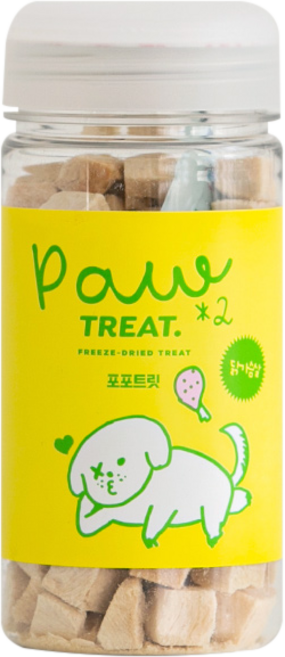 바잇미 반려동물 포포트릿 동결건조간식, 닭가슴살, 60g, 1개