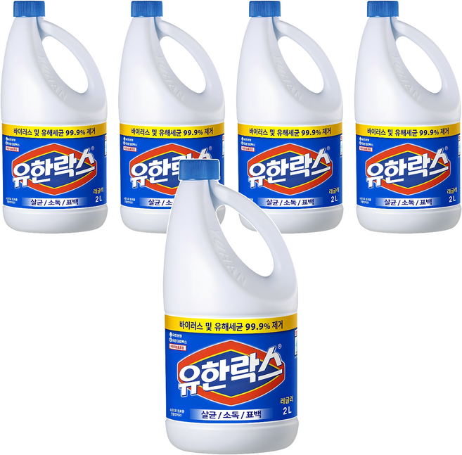 유한락스 레귤러, 2L, 5개