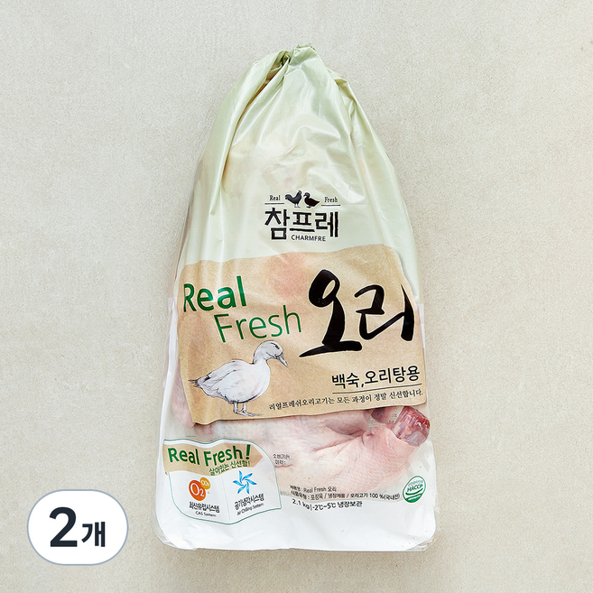 참프레 오리 (냉장), 2개, 2.1kg