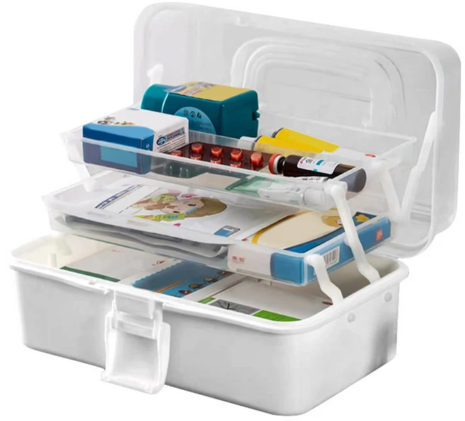 마켓플랜 토트 다용도 대용량 3단 수납 구급상자, 1개 - 쿠팡