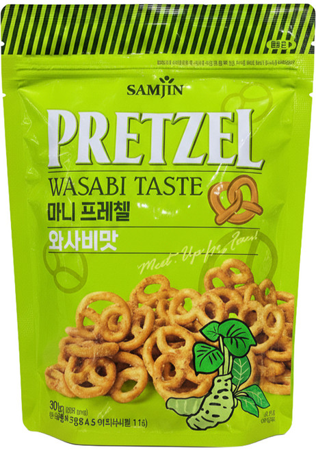 삼진 미니 프레첼 와사비맛, 300g, 1개