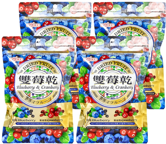 惠香 雙莓乾, 110g, 4包