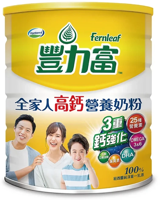 Fernleaf 豐力富 全家人高鈣營養奶粉, 2.2kg, 1罐