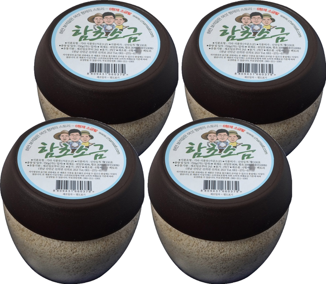 6兄弟鹽田綠海藻鹽, 750g, 4個