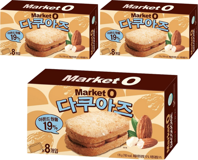마켓오 다쿠아즈, 176g, 3개
